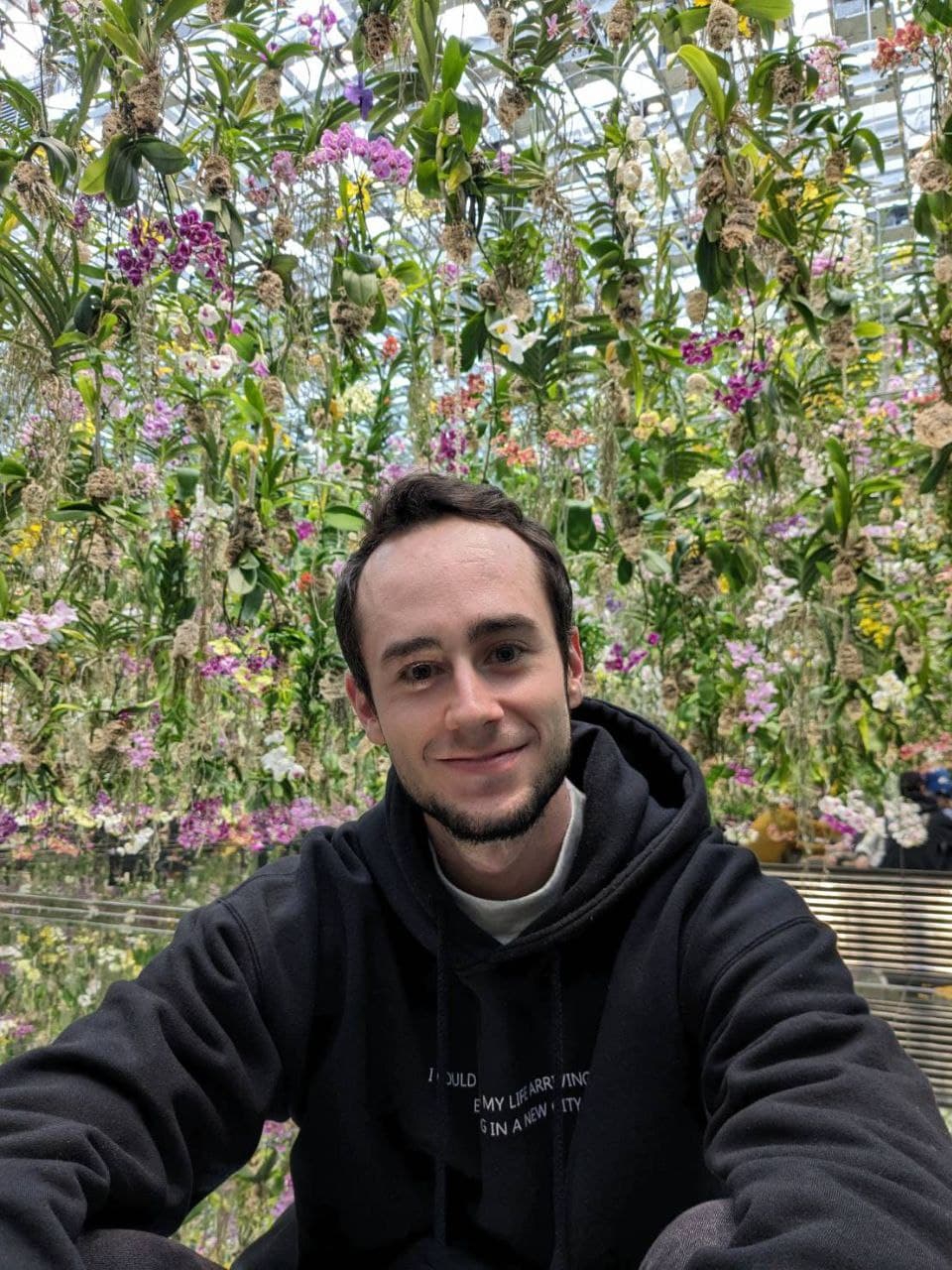 Logan Hobson at teamLab Planets in Tokyo